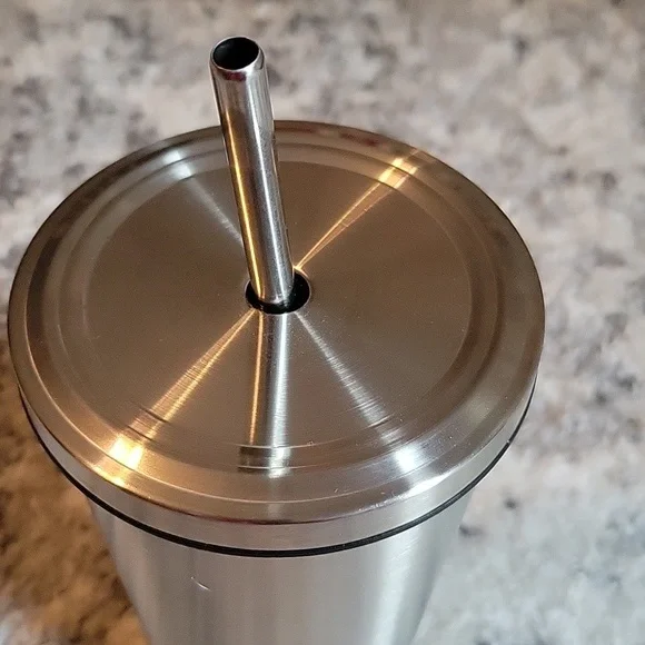 Weight Watchers Stainless Screw-top Cup with Straw - Picture 3 of 8